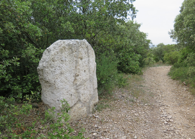 Sanilhac Menhir (Standing Stone) near the GR6