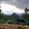 Along the singletrack in the evening