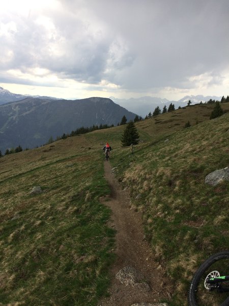 Downhill from Aiguillettes des Houches