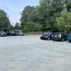 Parking area for McAlpine Creek greenway Trailhead