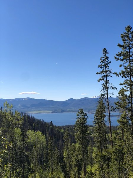 Looking north at Lake Granby