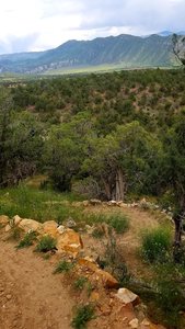 Scenic views of the New Castle Valley and A LOT of switchbacks.