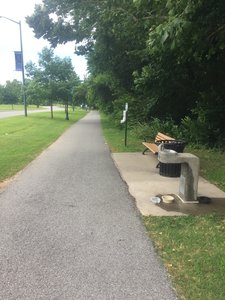 Southeast side near parking.