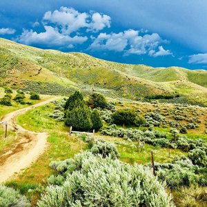 View at the summit of Homestead before hopping onto Lucky Peak to get to Cobb.