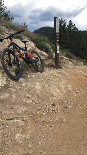 End of the link between Benjamin Loop and Canyon Loop.