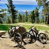nice views at the top of the lift...bear mnt bike park :)