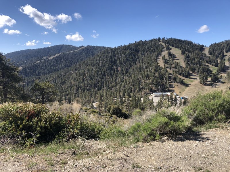 View from the trail of Mountain High Ski Resort.