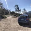 Gate to trail is closed to cars, but bikes and hikers are welcome!