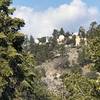 View of NASA's JPL perched atop the mountain.