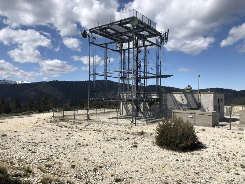 Tower at the top of the trail.