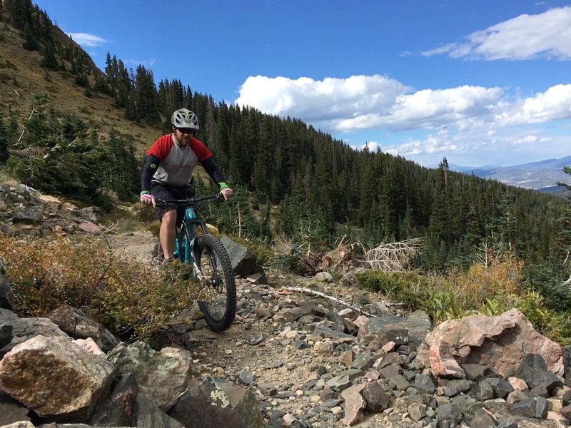 One of the many open areas high on the trail.