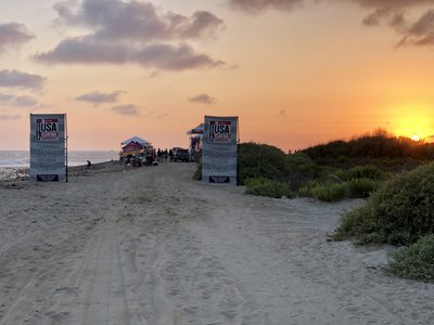 Sunset on a contest weekend.