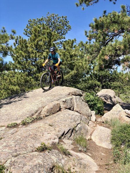 Session time on some of the incredible rock features along the Stone Temple Circuit.