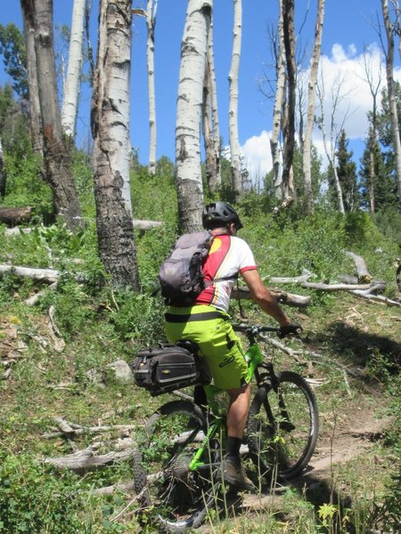 Paul attacking the steeps.