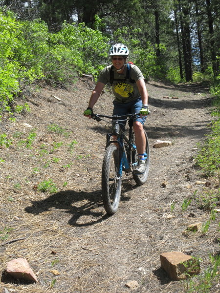 Willa descending Monitor Creek.