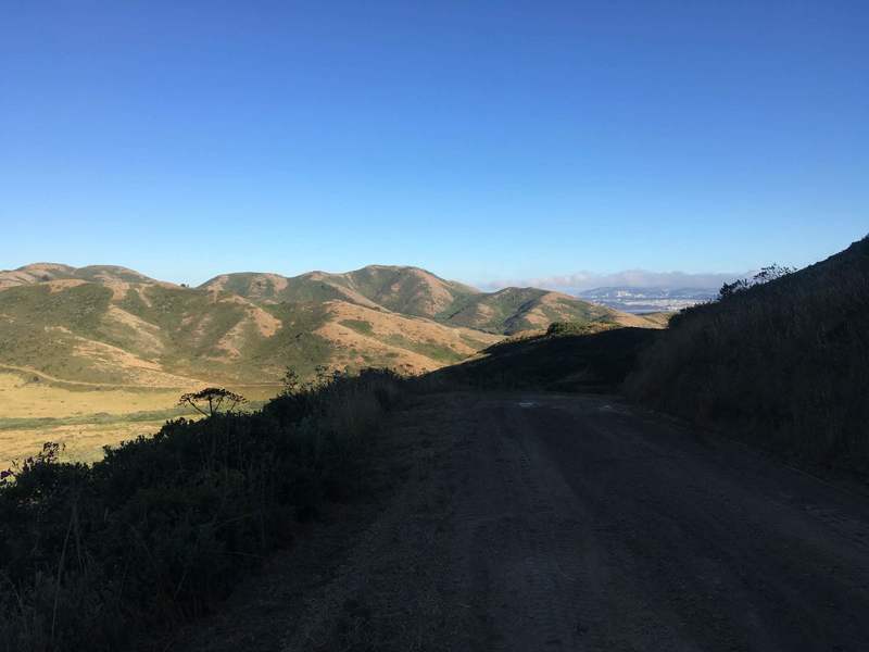 Section of the road looking over at Bobcat Trail.