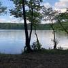 Great view of the lake during summer. Nice mid-ride break or picnic spot.