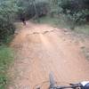 Part of the trail with large rocks. There are at least three to four sections with large rocks.