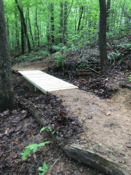 The longest bridge on High Meadow, breaks up a long descent.