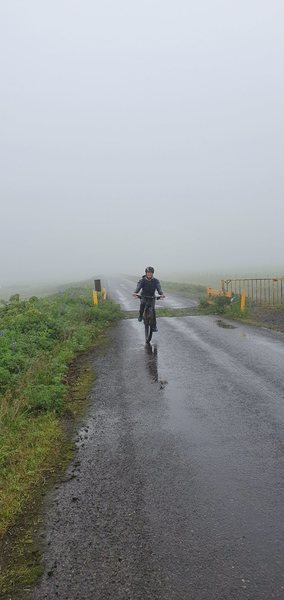 Coming back into town over the sheep gate.