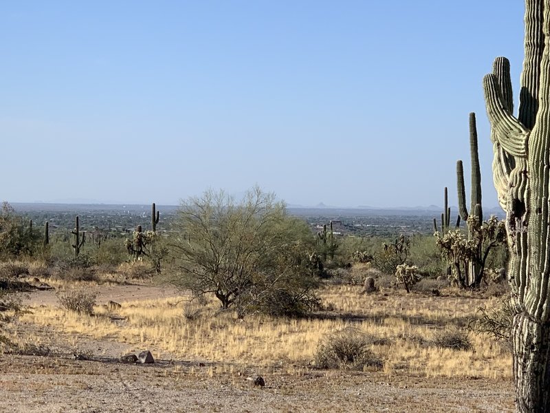 View of the Easy Valley from the parking lot trailhead