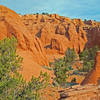 Panorama Trail's "Secret Passage" is hidden among these red rock cliffs