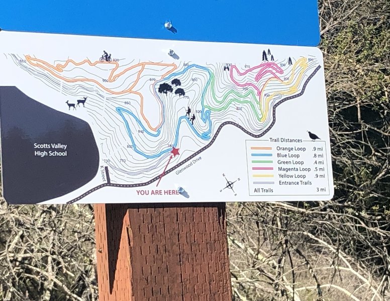 The Glenwood trail system.