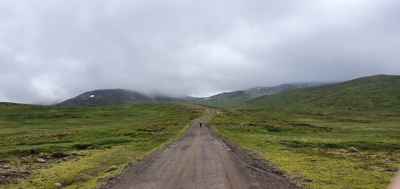 Riding up Whiteshirt toward Húsavíkurheiði mountain pass