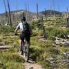 Riding up to the lookout