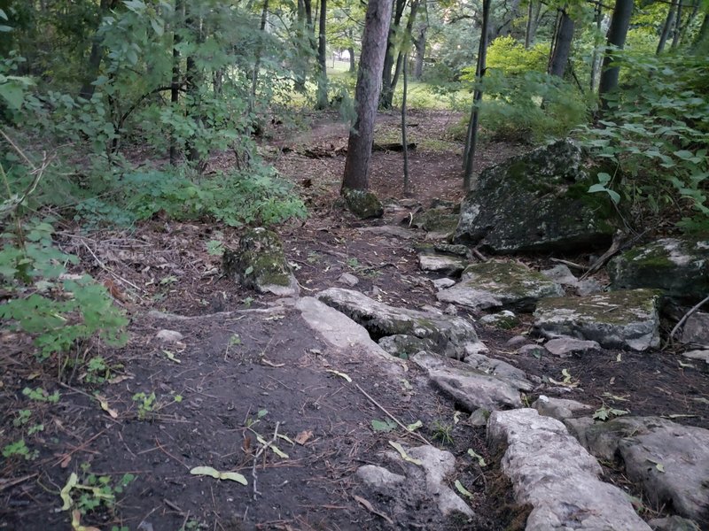 Rocky descent.