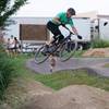 Catching some air on the dirt jumps at Gunlock Park!