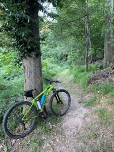 Just after the climb going south, about to go downhill .