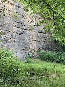 Where Bluffline and Billy Goat connect at the top of the hill! Pretty cool bluff - hence the name!