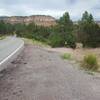 Trailhead parking for Lower Water Canyon Trail.