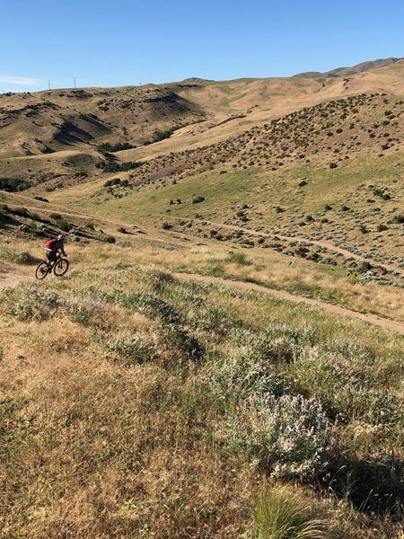 Initial descent on Peggy's if parking on Cartright Road.