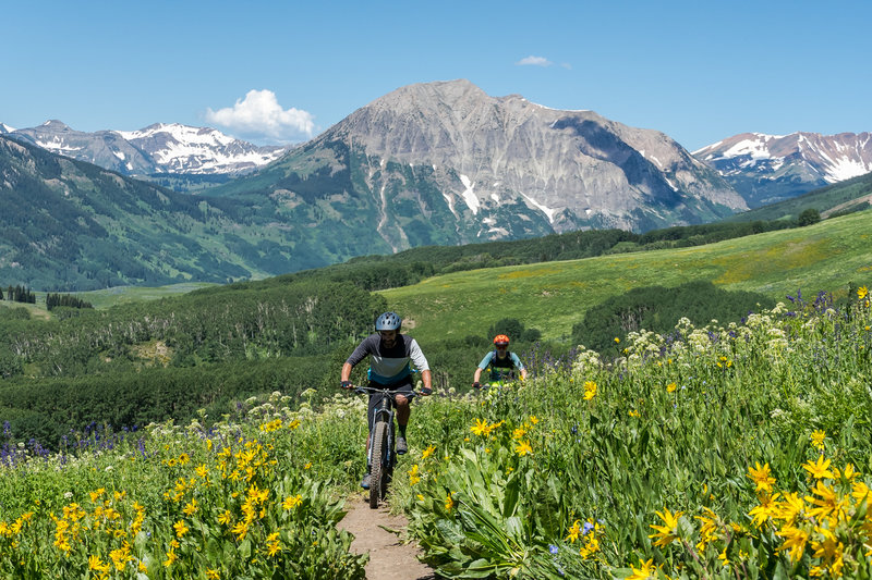 The climbs on Deer Creek are rough, but the scenery is second-to-none in the Crested Butte area.
