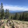 Lake Tahoe view from near top of Scott Peak