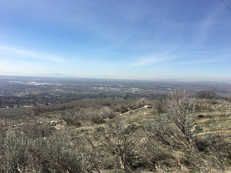 View toward the Great Salt Lake.