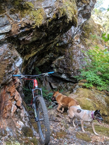 This rock outcropping makes for a nice lunch/rest spot