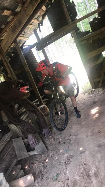 Ride through the barn... beware of the werewolf