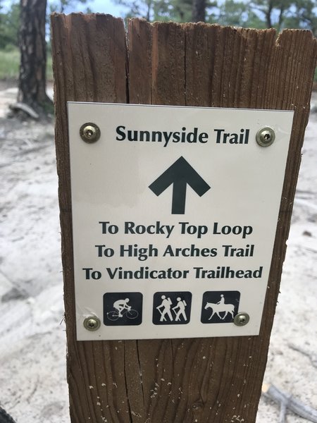 New trail signs for the Ute Valley re-routes (2019)