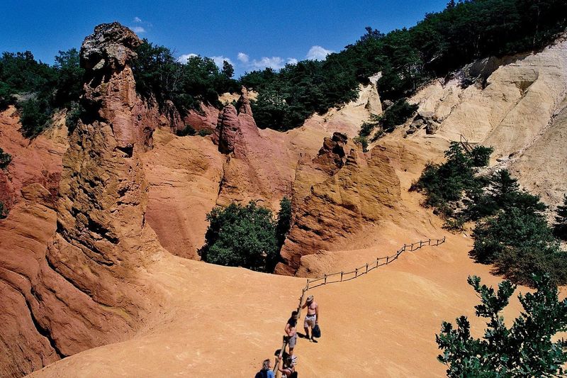 'Colorado Provençal': colorful ochre mines near Rustrel.