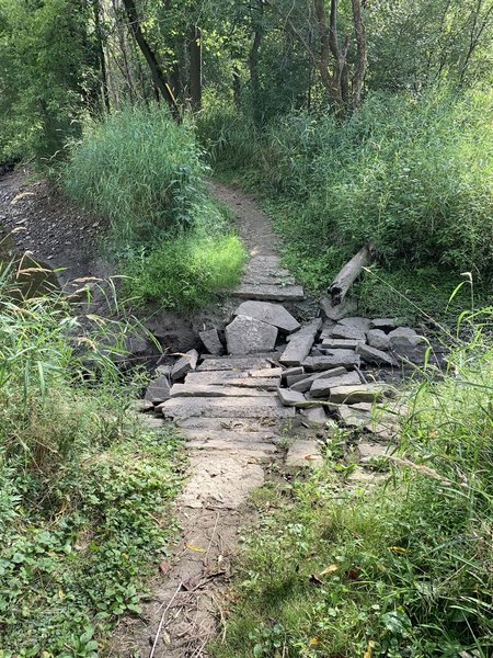 Rock/brick crossing