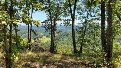 Overlook at the top of the ridge.