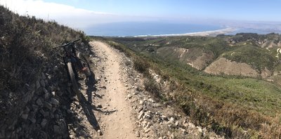 Near top of hazard trail