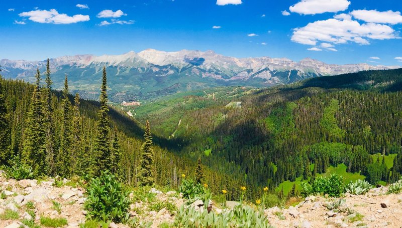 View from Prospect loop  - Don't skip this extra 1-2 miles!  Great rest stop for the upcoming downhill