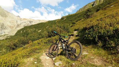 Le Tour Glacier from Le Peclerey.
