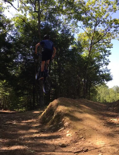 Sending one of the jumps on this trail.