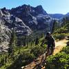 Riding down the Tamarack Connector Trail.