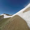 Jones Pass Cornice on August 7, 2019